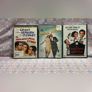 NWT 3 Classic Movie DVD Collection Bundle Cary Grant Awful Truth Philadelphia